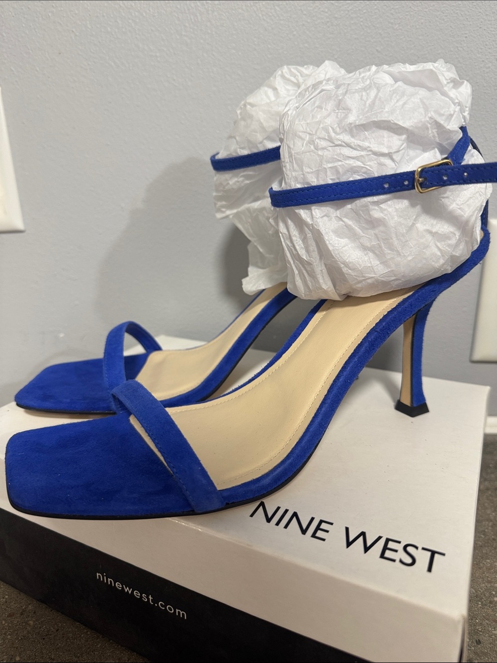 Nine West Yess Heels electric blue size 12 - Picture 10 of 12